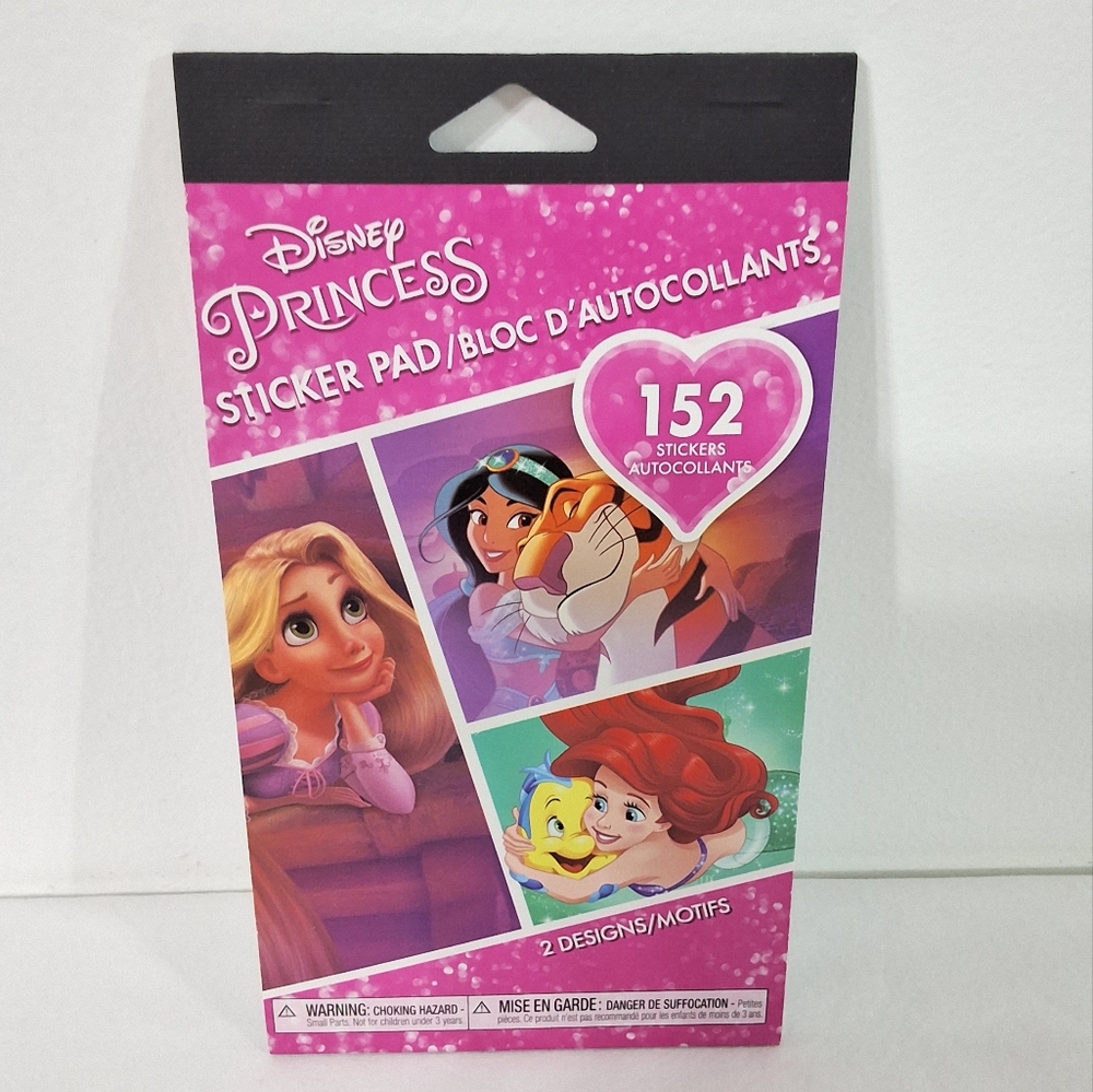 Disney Princess Sticker Pad, 152 Sickers, NEW